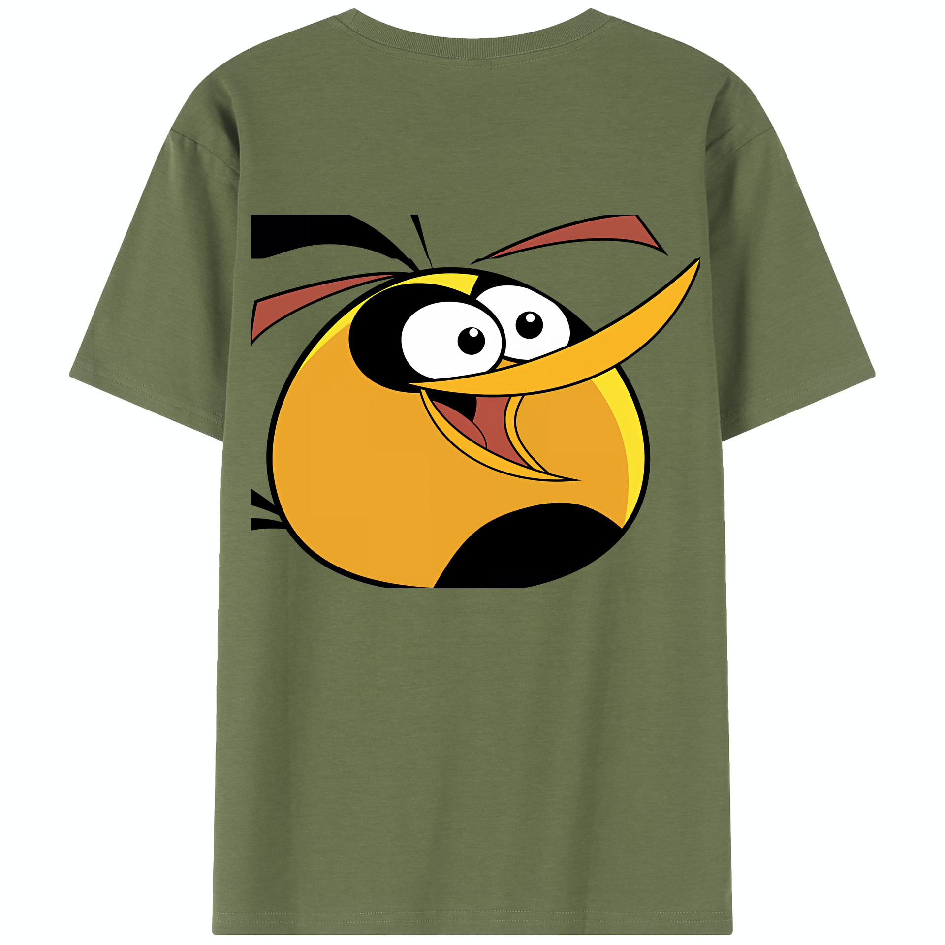 （画像用） Angry Birds アングリーバード 綿100％半袖Tシャツ（背面プリント）